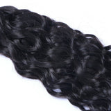 Bundle Deals With Closure Natural Curly Virgin Human Hair Natural Black